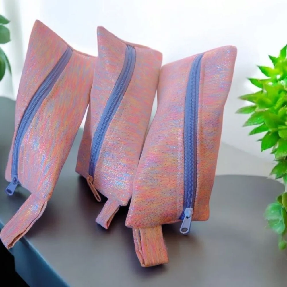 Pink and Blue Minimalist Cosmetic Bags
